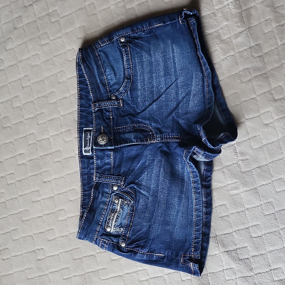 Soundgirl Blue Denim Short Shorts